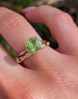 Five Diamond Wedding Band in 14k Yellow Gold - Melt'm Jewelry