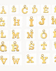 Gold Filled Satellite Initial Necklace - Personalized Dainty Letter Pendant