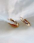 Diamond Star Set Hinged Hoops Earrings in 14k Gold (SINGLE or PAIR)