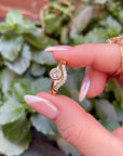 Curved Diamond Wedding Band, Matching Ring Gold Band