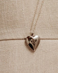 Personalized Birth Flower Heart Locket Necklace, Memorial Photo Pendant Necklace - Melt'm Jewelry