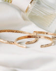 Engraved Baby Cuff, Leaf & Flowers, Children Bracelet, Baby Cuff Bracelet