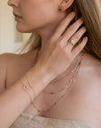 Diamond Heart Bracelet in 14k Gold