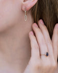 Marquise Blue Sapphire & Diamonds Ring