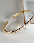 Engraved Baby Cuff, Leaf & Flowers, Children Bracelet, Baby Cuff Bracelet