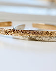 Open Cuff Message Bracelet Gold Filled or Sterling Silver Silver - Melt'm Jewelry