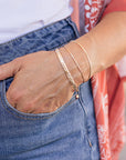 Open Cuff Message Bracelet Gold Filled or Sterling Silver Silver