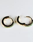 Mini Emerald Earrings 14k Gold (SINGLE or PAIR) - Melt'm Jewelry