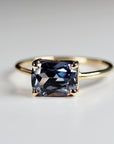 Sapphire Solitaire Ring 14k Gold