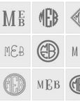 14k Solid Gold Round Signet Ring For Women, Monogrammed Personalized Ring