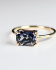 Sapphire Solitaire Ring 14k Gold