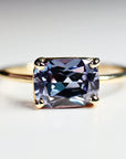 Sapphire Solitaire Ring 14k Gold