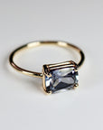 Sapphire Solitaire Ring 14k Gold