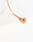 Engraved Heart Necklace, Custom Jewelry - Melt'm Jewelry
