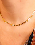 Gold Coin Disc Choker - Melt'm Jewelry