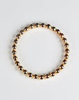 14k Solid Gold Beaded Ring, Skinny Hammered Beaded Stacking Ring - Melt'm Jewelry