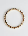14k Solid Gold Beaded Ring, Skinny Hammered Beaded Stacking Ring - Melt'm Jewelry