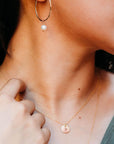 Birth Flower Necklace 14k Gold Filled, Birth Month Necklace