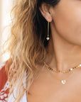 Gold Personalized Gothic Heart Necklace, Old English Letter Necklace
