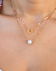 Rose Gold Personalized Engraved Heart Necklace - Melt'm Jewelry