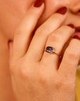 Sapphire Solitaire Ring 14k Gold