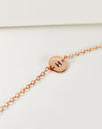 Personalized Initial Bracelet, Custom Engraved Disk Bracelet