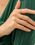 Thin Dome Ring 14k Solid Gold - Melt'm Jewelry