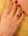 Sapphire Solitaire Ring 14k Gold