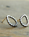 Sterling Silver Teardrop Stud Earrings
