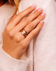 Wavy Wedding Band 14k Gold - Melt'm Jewelry