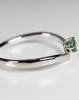 Blue Montana Sapphire V Shaped Ring 14K Gold - Melt'm Jewelry