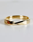 Mobius Ring 14k Gold, His and Hers Matching Band