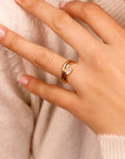Wavy Wedding Band 14k Gold