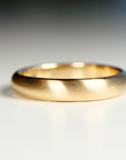 4mm Dome Matte Wedding Ring 14k Gold, Thick Stacking Ring, Chunky Band for Stacks, Wide Gold Stacking Ring, Wedding Ring