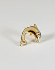 Dolphin Flat Back Earrings 14k Gold (SINGLE OR PAIR) - Melt'm Jewelry