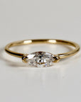 Marquise Moissanite Ring in 14k Gold