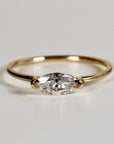 Marquise Moissanite Ring in 14k Gold
