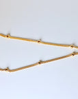 Gold Slave Bracelet, Satellite Hand Chain Bracelet