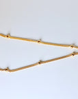 Gold Slave Bracelet, Satellite Hand Chain Bracelet - Melt'm Jewelry