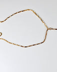 Dainty Gold Slave Bracelet, Peridot Hand Chain Bracelet