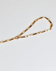 Dainty Gold Slave Bracelet, Peridot Hand Chain Bracelet
