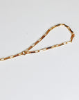 Dainty Gold Slave Bracelet, Peridot Hand Chain Bracelet