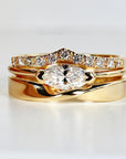 Marquise Moissanite Ring in 14k Gold - Melt'm Jewelry