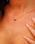 Marquise Pink Tourmaline and Green Tourmaline Necklace 14k Solid Gold