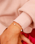 Dainty Pearl Chain Bracelets Gold Filled, Freshwater Pearl Bracelet - Melt'm Jewelry