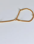 Gold Slave Bracelet, Satellite Hand Chain Bracelet