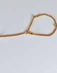 Gold Slave Bracelet, Satellite Hand Chain Bracelet