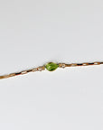 Dainty Gold Slave Bracelet, Peridot Hand Chain Bracelet