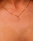 14k Solid Gold Zodiac Necklace, Custom Zodiac Necklace