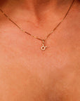 14k Solid Gold Zodiac Necklace, Custom Zodiac Necklace